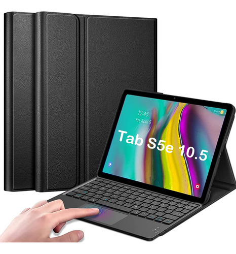 Funda Teclado Touchpad Para Galaxy Tab Piel Sintetica Color