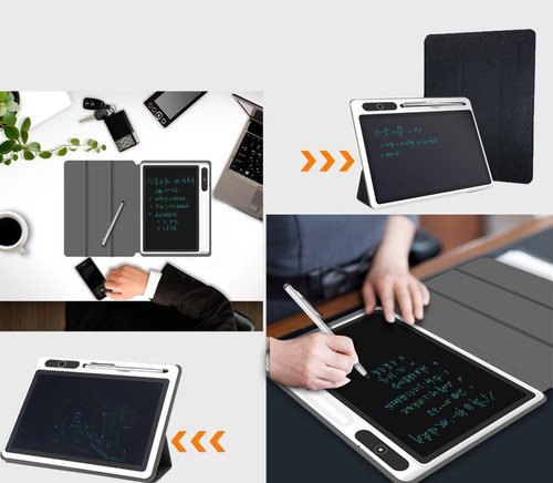 Tableta Escritura Lcd-tablero De Dibujo 9 Pulgadas Para Niño Color Negro