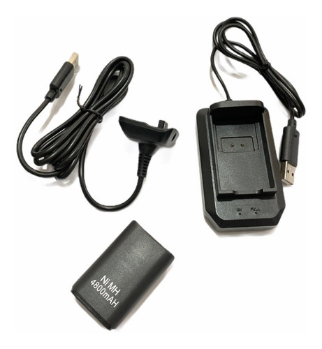 Imagen 2 de 2 de Kit Carga Y Juega 360 3 En 1 Bateria De 4800mah