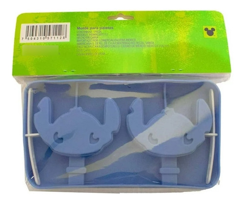 Molde Silicona Paletas Heladas Personajes Disney Nickelodeon Celeste