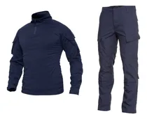 Comprar Uniforme Táctico Azul Camisa Combate + Pantalón Militar
