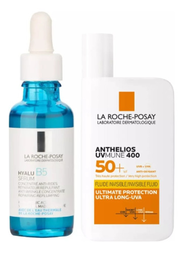 Lrp Combo Hyalu B5 Serum + Anthelios Uv Mune 400 Fluido