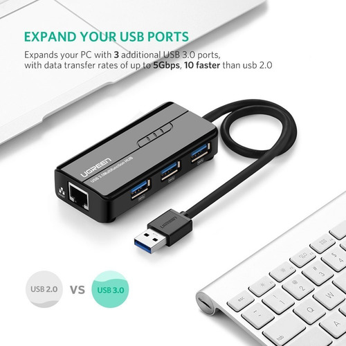 Ugreen Hub Usb 3.0 Gigabit Ethernet Rj45 Xiaomi Mi Box S
