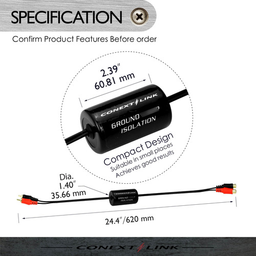 Filtro Supresor Conext Link 13600 Estéreo 2 Canales Ruido