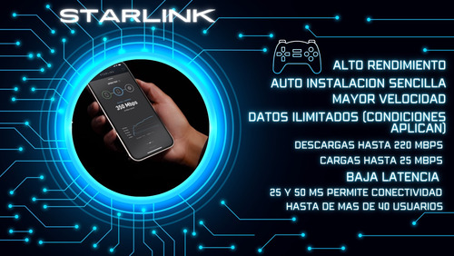 Kit Starlink Antena Satelital