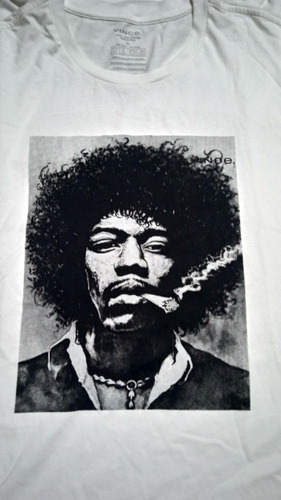 Polo Jimi Hendrix Fumando Póster Clásico 