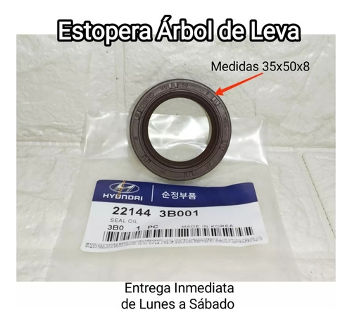 Estopera Árbol De Leva 35x50x8 Kia Sorento 2.4 Año 02 