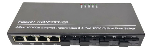 Conmutador De Medios De Fibra Ethernet De 10/100 M, Converti