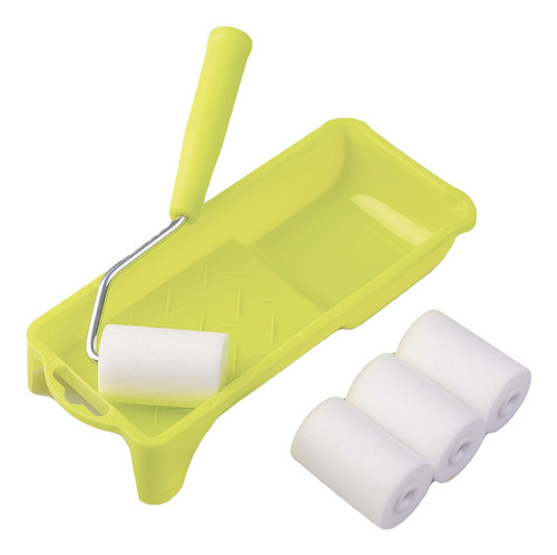 Kit De Rodillo De Pintura Compacto Para Cambios De 6 Juegos