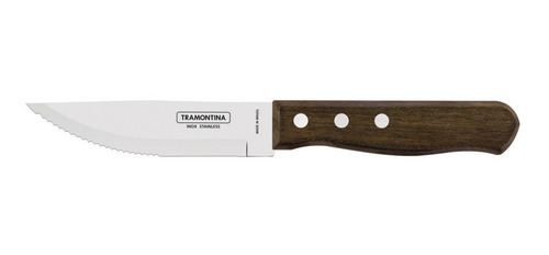 Imagen 2 de 6 de Cuchillo Jumbo Tramontina Tradicional Asado Acero Inoxid X12