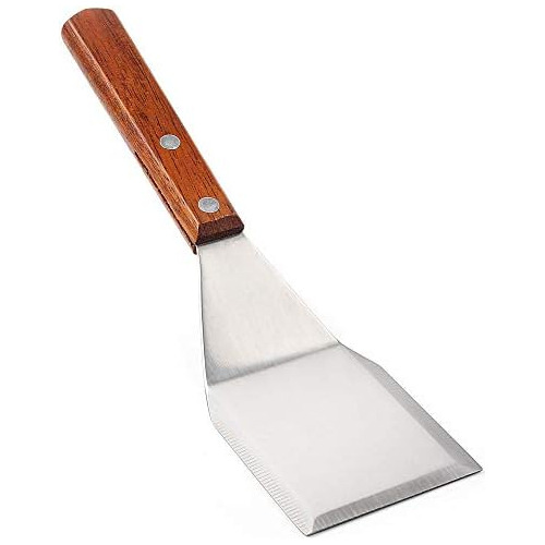 Small Metal Spatula With Merbau Wooden Handle | Heavy D...