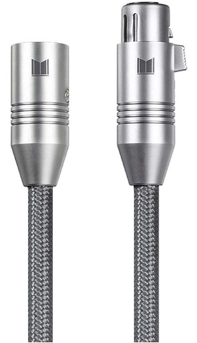 Cable Audio Xlr Balanceado Macho A Hembra | 2m / Gris Tre...