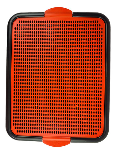 Alfombrilla colectora de arena para caja de arena con forma de gato Color rojo: Pipi