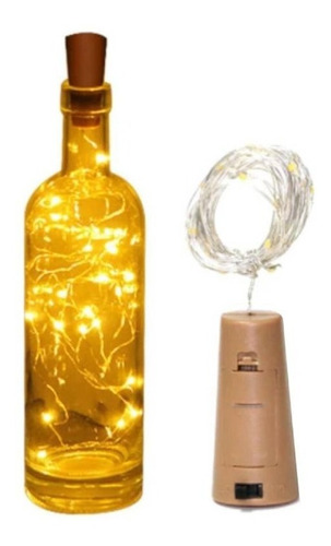 Hilo Alambre Luz Led Tipo Corcho Decoracion Botellas Fiesta 