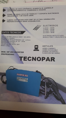 Soldadora Inverter 250 Amp Profesional Ind.arg.