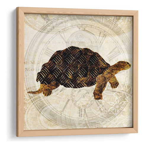 Cuadro Enmarcado Pino Turtle Punk Steam Ii 30x30, Pam Ilosky