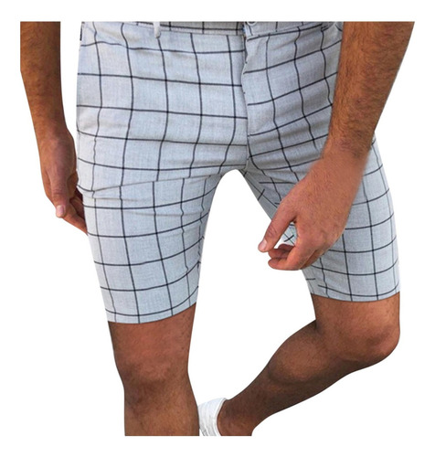 Pantalones De Vestir Cortos En V Para Hombre, A412, Informal