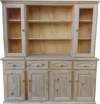 Comprar Modular Cristalero Pino Macizo 1.60 Aparador Muebles Osiris
