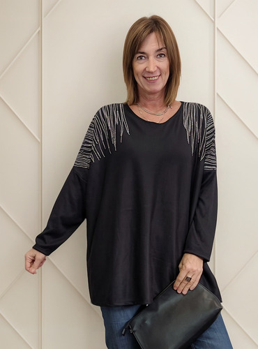 Sweater Remera Lanilla Paulina Busto/cadera 160 Largo 75 Cm.