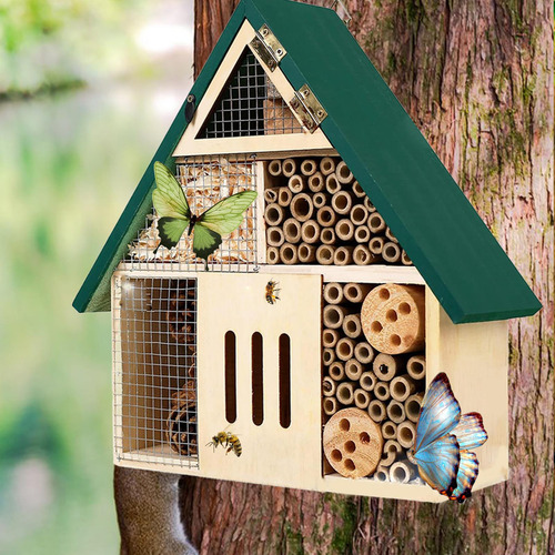 Hotel De Abejas, Serrín Polinizador De Abejas, Resistente A