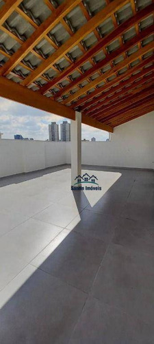Cobertura *pronta Para Morar ** Com 3 Dormitórios(01 Suíte ) Fino Acabamento 02 Vagas À Venda, 140 M² Por R$ 465.000 - Vila Pires - Santo André/sp - Co0356