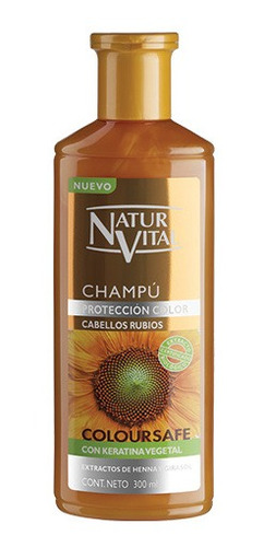 Shampoo Henna Cabellos Rubios Coloursafe Naturvital 300 Ml