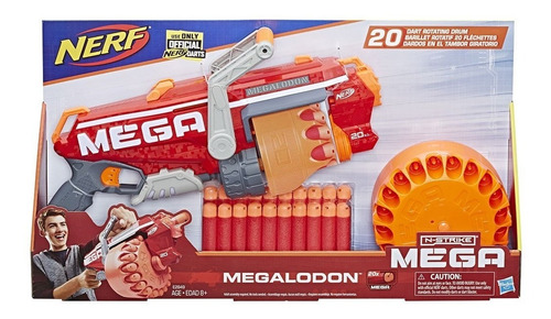 Nerf Megalodon N-strike Mega Toy Blaster Y 20 Dardos E2849