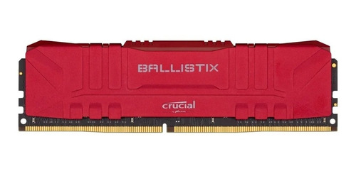 Imagen 1 de 6 de Memoria Ram Ddr4 16gb 3200mhz Crucial Red Ballistix Pc
