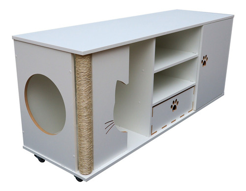 Rack Para Tv Com Cama Pet Arranhador Para Gato - Garfield
