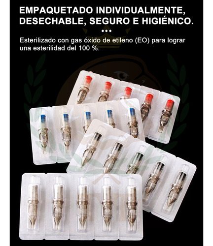 Kit De Cartuchos De Tatuaje Profesional T T 50pz Mix. Kit De Agujas De Tatuaje Profesionales De Alta Calidad.juego De Agujas De Tatuaje Desechables.