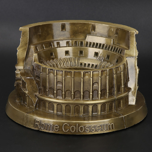 Coliseo Romano En Miniatura Modelo Coliseo Romano Vintage