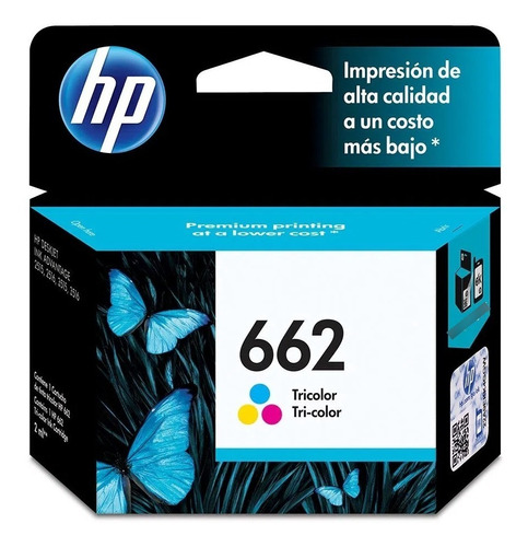 Cartucho De Tinrta Impresora Hp Advantage 662 Tricolor 100p