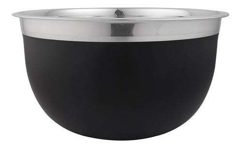 Bowl Acero Inox D25cm Exterior Negro Mate