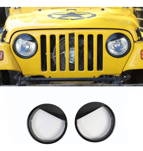 Cubierta De Biseles De Faros Delanteros Angry Eyes Para Jeep