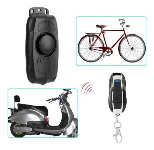 Bike Anti-ladrón Alarma Bicicleta Vibración Alarma Mando