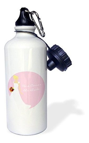 3drose Here Comes The Bride Botella De Agua Deportiva, 21 Oz