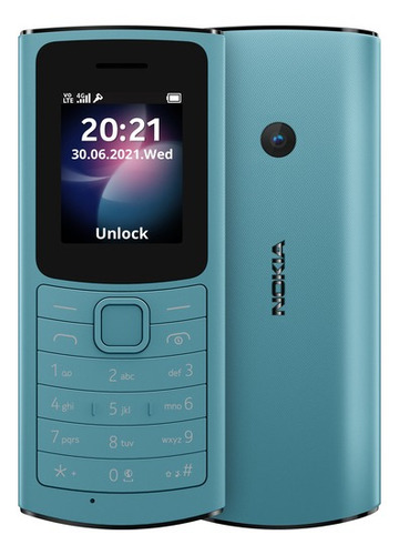 Nokia 110 4G 128 MB aguamarina 48 MB RAM