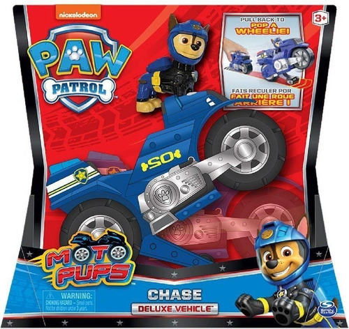 Imagem 2 de 5 de Patrulha Canina - Boneco Chase E Moto Pups Deluxe - Sunny