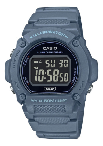 Reloj Casio W-219hc-2bv Gris Hombre100% Original 