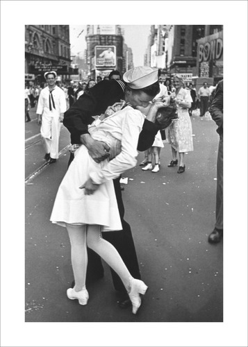 Lamina Fine Art Foto Beso V-j Day In Times Square 30x20