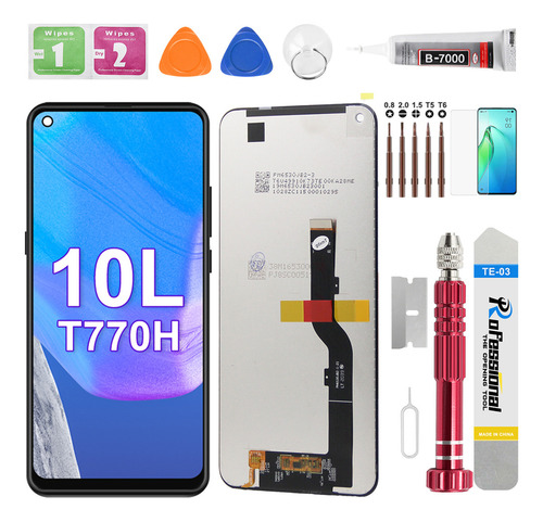 Okbichi Pantalla Lcd Para Tcl 10l / 10 Lite T770h, T770b, 4187u