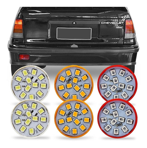 Kit 6 Lampada Led Para Lanterna Kadett 1989 90 91 92 A 1999