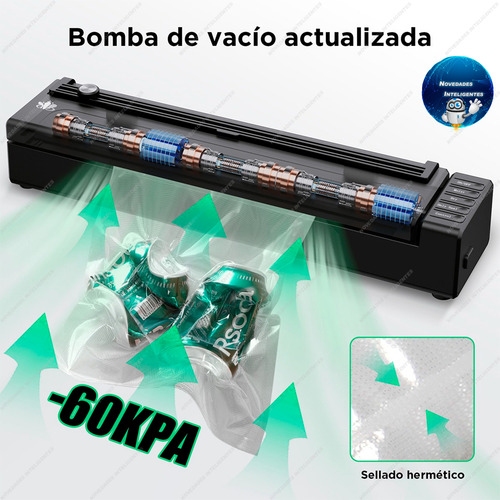 Máquina Selladora Automática Al Vacío Autorizada Recargable