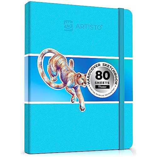 Cuaderno De Dibujo De Tapa Dura Premium, 80 Hojas (125 ...