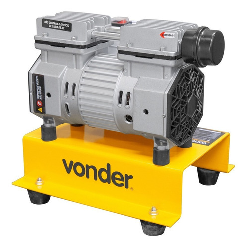 Compressor De Ar Direto 1hp Para Poço Artesiano Vonder 110v Cor Cinza/Amarelo Fase elétrica Monofásica Frequência 60 Hz 127V