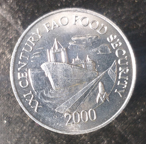 M452 Panama Moneda 1 Cent Año 2000 Km# 132 Fao S/circular