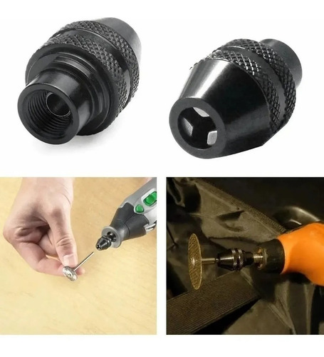 Mandril P Mini Torno T/ Dremel Automatico 0,3-3,2mm Ruhmlann