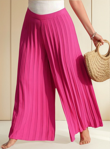 Pantalón Pata De Elefante Plus Mujer