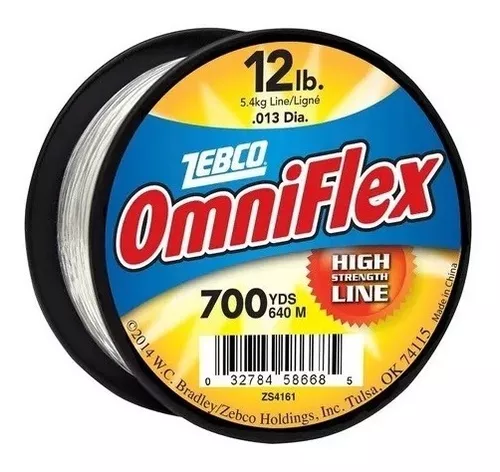 Hilo Sedal Pesca Monofilamento 4 6 8 10 12 15 20 25 30 50 Lb Color 12 Lb  640mts Omniflex