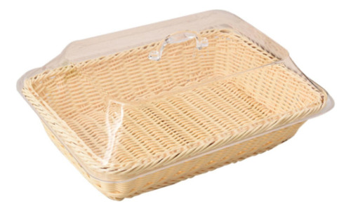 Cesta De Pan De Ratán Sintético Con 45cm X 35cm X 15cm